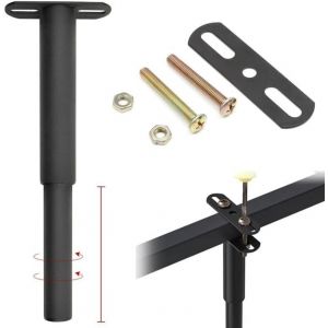 Pied de support de lit: pieds de meubles r&eacute;glables en m&eacute;tal robuste pour table, canap&eacute;, plan de travail, lits, armoire, bureau, 1 pi&egrave;ce, 17,8 &agrave; 33 cm (noir) - Neuf
