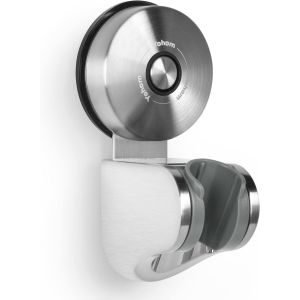 Support de Douche Ventouse Réglable Support Pommeau de Douche à Ventouse Sous Vide Solide Support de Douche à Main Support Douchette Ventouse Mural Support Tête Douche Inox Brossée - Neuf