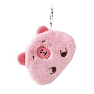 Peluche Porte-Monnaie Petit Animal En Forme De Porte-Monnaie Mignon Sac De Rangement Pour Enfants Rose 13x10cm - Neuf