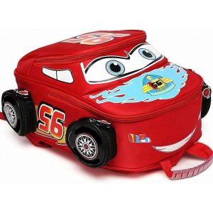 Enfant En Bas &Acirc;ge Gar&ccedil;ons Filles Sac &Agrave; Dos Imperm&eacute;able Dessin Anim&eacute; Camion Voiture Jardin D'enfants Collation Sac D'&eacute;cole (Rouge) - Neuf