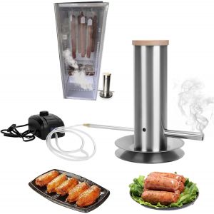 Ulteronixshop-G&eacute;n&eacute;rateur De Fum&eacute;e Froide, Acier Inoxydable G&eacute;n&eacute;rateur De Fum&eacute;e Serpentin Fumoir A Froid Fumoir A Froid G&eacute;n&eacute;rateur de fum&eacute;e avec Pompe Pour BQQ Fumage &agrave; Froid Poisson Viande Fromage - Neuf