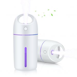 Hjlian Mini Humidificateur Portable Usb Pour Voiture, Purificateur D'air Avec Veilleuse Led 7 Couleurs - Neuf