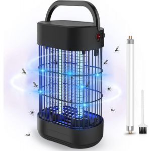 CHECARZHN--NO1-Lampe Anti Moustique, Uv Tue Mouche Eléctrique Efficace Portée 60M²,14W Anti Insecte Moucheron Mite Intérieur Extérieur,Piège À Moustique Pour Jardin Terrasse Chambre Maison Cuisine - Neuf