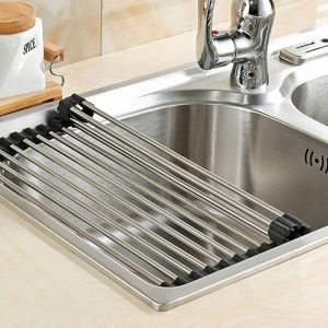 Noir égouttoir pliable et/ou passoire 37,5 cm * 28 cm - Neuf