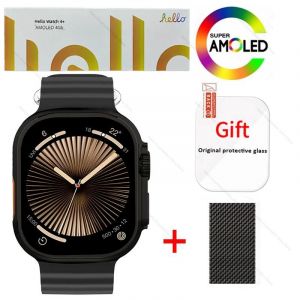 Smartwatch 2025 Hello Montre 4 Plus Ultra 2 49mm 4g Rom Nfc Gpt Gps Boussole Horloge Bluetooth Appel Montre Intelligente Hommes 3 Plus - Neuf