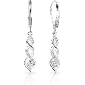925 Boucles D'oreilles En Argent Zircon Boucles D'oreilles Pendantes Pour Femmes Boucles D'oreilles Pendantes Cadeau Pour Femmes Petite Amie Maman Fille[Bou9240010] - Neuf