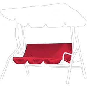(Rouge)Swing Housse De Coussin, 3 Si&egrave;ges Premium En Polyester 190t Taffetas Swing Housse De Si&egrave;ge Imperm&eacute;able Ext&eacute;rieur De Chaise Balan&ccedil;oire Capot De Protection Pour Patio Jardin 59.1 X 19.7 X 3,9 Po - Neuf