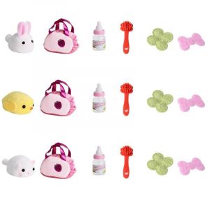 Kit De Jouets &Eacute;lectroniques Pour Animaux De Compagnie Pour Enfants Avec Sac Pour Animaux De Compagnie Et Bouteille D'alimentation Capteur Intelligent Cadeau De Jouet D'animal Sonore Pour Lapin Mignon D'int&eacute;rieur Et D'ext&eacute;rieur - Neuf