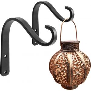 Mevronisshop-Lot De 2 Petits Supports De Panier &Agrave; Suspendre, Paniers Muraux En Fer Forg&eacute;, Crochets Pour Cl&ocirc;ture, Plantes De Jardin, Lanternes, Mangeoires &Agrave; Oiseaux, Accessoires Robustes Et Durables P - Neuf