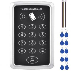 Lecteur RFID pour controle d'acces de porte exterieur etanche, carte a puce (IC) - Neuf