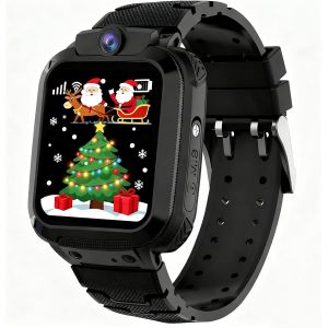 JGD-4G GPS Montre Connect&eacute;e Enfant, Conversation Bidirectionnelle Montre Intelligente Enfants avec IP68 R&eacute;sistant, Appel SOS, Voice Chat, Jeu, Cam&eacute;ra, Cadeaux pour Gar&ccedil;ons et Filles 4-12 Ans - Neuf