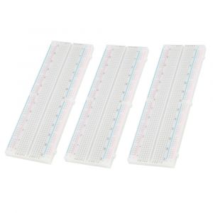 3 pieces 830 points trous prototype sans soudure plaque d'essai circuit imprime ABS - Neuf