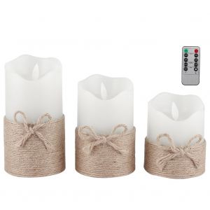 HJLIAN Bougies electriques a LED blanches pour decoration de restaurant - Neuf