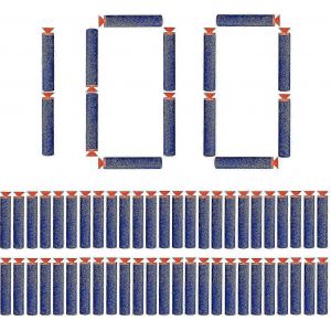 100 pièces 7,2cm ventouse fléchettes recharge balles mousse - Neuf