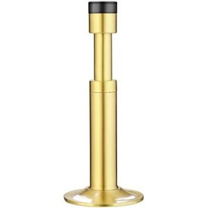 TRAHOO-Butoir de porte réglable - Protection murale sans perçage - Métal solide - Robuste - Robuste - Pour cuisine, chambre, bureau - Butée de porte - Avec tampon en caoutchouc - Matériel de fixation - Neuf