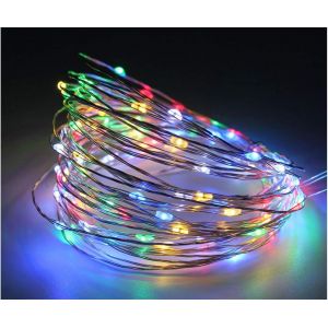 (Multicolori Rgb, 100 Led 10 Metri)¿Led Chaîne Avec Usb 5v Fil De Cuivre Guirlande Lumineuse Ip67 8 Modes Jeux De Lumière Lumières Décoratives Fêtes De Noël - Neuf