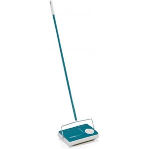 VornixorSarlshop11700 Balai M&eacute;canique Regulus Balayeuse sans Fil Ni &eacute;lectricit&eacute; avec 3 Brosses id&eacute;ales pour Le Balayage Des Tapis de Salon Turquoise 25 x 30 x 7 cm - Neuf