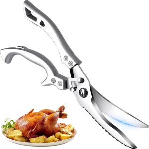 Eryi-Ciseaux Cuisine Avec Poignées En Acier Inoxydable, Professionnels Cuisine Accessoires Pour Poulet Volaille Poisson Viande Légumes - Neuf