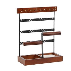 Double Axe Bijoux Rack Épingle À Cheveux Boucle D'oreille Anneau De Rangement Présentoir - Neuf