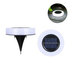 Lumières De Paysage Solaire Ours Extérieur Palmier Rond Led Prise De Terre Étanche À La Poussière Ip65 Lampe Enterrée Étanche - Neuf