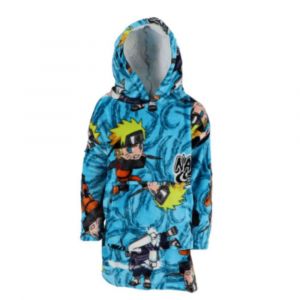 Sweat &Agrave; Capuche Couverture Enfant - Ado Naruto - Sasuke - Taille Unique (Taille Taille Unique,Couleur Bleu) - Neuf