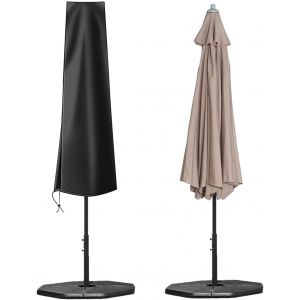Housse de Parasol Protection - 600D Imperm&eacute;able Housses pour Parasols de Jardin Robuste - Anti-UV Bache Parasol Droit avec Fermeture &Eacute;clair Patio Protege pour Parasol de 200 cm - Neuf
