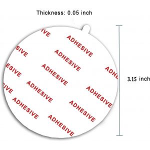 Lot de 8 de 2,76"",70 mm [Facile &agrave; d&eacute;coller] Remplacement adh&eacute;sif collant &agrave; tr&egrave;s forte adh&eacute;rence,Tampons double face circulaires de colle pour support de t&eacute;l&eacute;phone portable pour voiture (Blanc) - Neuf