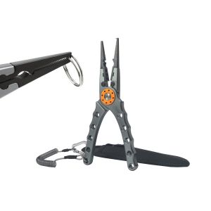 Pince De P&ecirc;che Multifonction Avec D&eacute;gorgeoir Et Coupe-Fil, L&eacute;g&egrave;re En Aluminium Avec Dragonne - Neuf