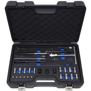 MEVRONISSHOP-Set de 28 fraises pour injecteurs, si&egrave;ges d'&eacute;tanch&eacute;it&eacute;, outils d'injecteurs, outils de nettoyage pour si&egrave;ge d'injecteur, surfaces d'&eacute;tanch&eacute;it&eacute;, outils d'injecteur, fraises d'injecteur ki - Neuf