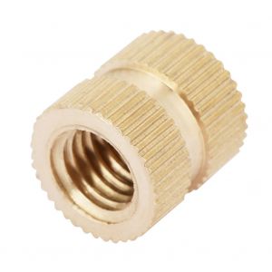 Ecrou molete en cuivre a extremite fermee de 5 mm, accessoire de fixation, ensemble d'ecrous moletes integres (M5 x 10) - Neuf