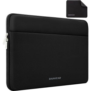 15.6 Inch Laptop Sleeve Compatible with 15.6 Inch Ultrabook Chromebook Laptop Case, 16 Inch Ultra Thin Bezel Laptop Protective Bag, Black - Neuf