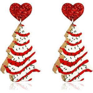 Cmjaagur-1 Paires Boucle D'oreille No&euml;l, Pendant D'oreille No&euml;l En Alliage Bijoux D'oreille De Motifs Sapin De No&euml;l,Boucles D'oreilles Sapin De No&euml;l, Cadeaux De No&euml;l Pour Les Filles, F&ecirc;te De[M1061] - Neuf