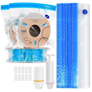 Kit de sacs de stockage de filament 50PCS avec pompe électrique et pompe à main,sacs de stockage de filament d'imprimante 3D V - Neuf