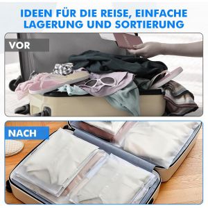 SJZG-Lot De 32 Grands Sacs R&eacute;utilisables En Plastique Avec Fermeture &Eacute;clair - 40 X 30 Cm - Sacs D'H&ocirc;pital Imperm&eacute;ables - Sacs De Rangement De Voyage Avec &Eacute;tiquette Pour V&ecirc;tements, Chaussures, - Neuf