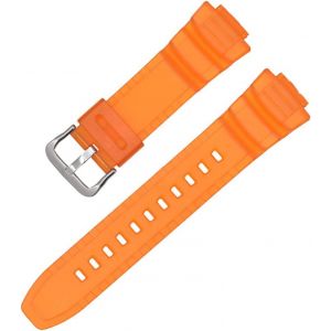 Kal-Bracelet Compatible Avec Casio Mcw-100h/110h/W-S220/Hdd-S100 Wv-200/Ae-2000/2100 Resin Strap 16mm Watch Accessories Silicone Strap - Neuf