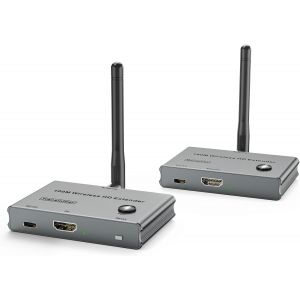 CHECARZHN--NO1-Transmetteur Et Récepteur Hdmi Sans Fil 4K@30Hz, 328Ft/100M, Kit D'Extension Hdmi Pour Diffuser De La Vidéo/Audio Depuis Des Ordinateurs Portables Ou Des Caméras Vers Des Télév urs, De - Neuf