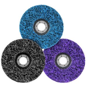 Jeu de 3 disques CSD - 125 mm - Disques de nettoyage grossier - Disque en tissu nylon - Décapage de peinture pour meuleuse d'angle - Neuf