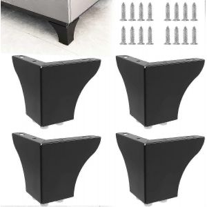 4 Pieds De Meubles En Métal,Pieds De Canapé De 10 Cm De Hauteur,Pieds De Meubles Triangulaires Modernes Remplacement De Bricolage - Neuf