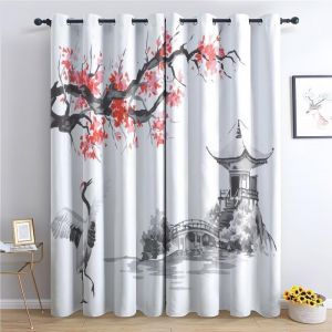 Chenquansarl-Rideau Occultant, Rideaux Thermiques À Oeillets Pour Salon Chambre Fenetre, Motif Rideaux ¿Lot De 2 Moderne Décoration De Fenêtre(K, 75l X 166h Cm (2 Panneaux) - Neuf