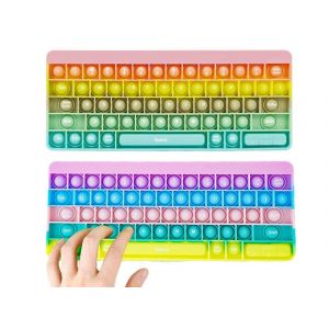 Ensemble de jouets anti-stress Push Pop violet et orange pour tous les &acirc;ges - Neuf