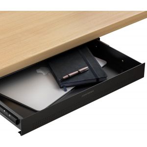 JEXNOVASHOP-Rangement de bureau | Caisson de rangement sous bureau| Bureau pour fournitures scolaires &agrave; domicile, Tiroir en m&eacute;tal, Caisson &agrave; tiroir cach&eacute;. Noir - Neuf