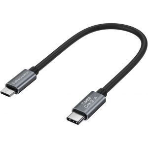 JGD-C&acirc;ble USB C court de 2,9 m, USB-C vers micro USB A OTG, compatible avec contr&ocirc;leur DJI Spark/DJI Mavic/Mavic Pro/Mavic Pro Platinum/Mavic Air 0,2 m, gris sid&eacute;ral - Neuf