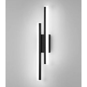 Ulteronixshop-Applique Murale Int&eacute;rieure Led, 16w 1800lm Lampe Murale Moderne, Noir Luminaire Mural En Acrylique Pour Chambre Salon Couloir Escalier, 6500k Lumi&egrave;re Blanche Froide - Neuf