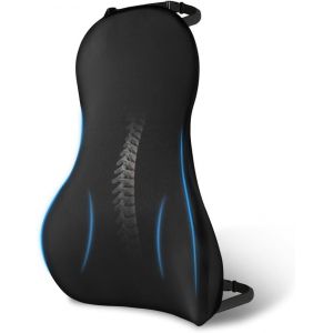 Ulteronixshop-Coussin de Soutien Lombaire Ergonomique, Support Lombaire Universel en Mousse &agrave; M&eacute;moire de Forme pour Si&egrave;ge de Voiture, Coussin de Si&egrave;ge de Voiture pour la Fatigue du Bas du Dos et de l - Neuf