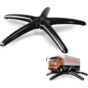 Ulteronixshop-SYT-Base - Base en croix pour chaise de bureau - 200 kg - Base en m&eacute;tal - Extra stable - Diam&egrave;tre : 70 cm - Compatible avec roulettes de 11 mm x 22 mm et ressort &agrave; gaz de 50 mm - Neuf