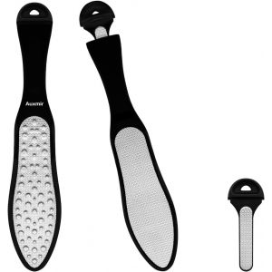 Checarzhn--No1-Râpe Pied, Lime Pieds À Double Face-Ponceuse Pied Anti-Callosité- Rapeuse Pied Outils De Pédicure En Acier Inoxydable-Pour Retirer La Corne Et Enlever La Peau Morte - Neuf