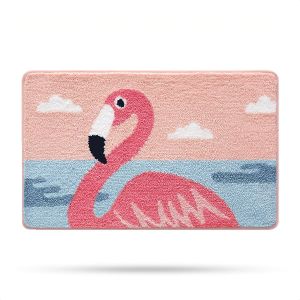 KAL-Tapis De Salle De Bain En Forme De Chat Mignon, Extra Doux Et Absorbant, Lavable En Machine, Tapis Antidérapant Pour Baignoire, Douche Et Salle De Bain, 40X60Cm - Neuf