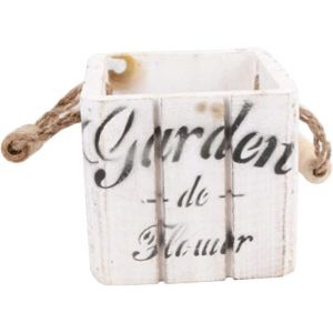 2 pcs pot de fleurs en bois vintage,plantes succulentes de jardinage ornements créatifs dans un pot de bureau - Neuf