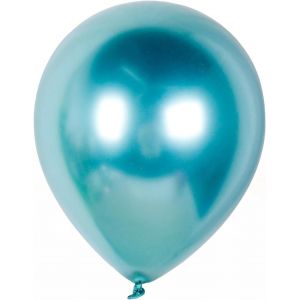 SJZG-Lot De 50 Ballons &Agrave; L'H&eacute;lium En Latex &Eacute;pais Pour Anniversaire, F&ecirc;te Pr&eacute;natale, D&eacute;coration De La Jungle, Patrick Avec Kit D'Arche De Ballons (30,5 Cm, Turquoise M&eacute;tallis&eacute;) - Neuf