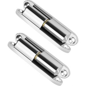 Charni&egrave;res de Porte 2 Pi&egrave;ces Silencieuse Charniere Porte 80x14 mm Placard Paumelles de Porte Amovible Acier Galvanis&eacute; Charni&egrave;res Armoire pour Portes D'armoires, Portes de Pi&egrave;ces, Portes de Meubles - Neuf